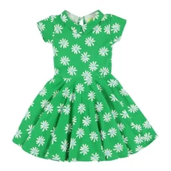 Lily Balou Kleid Grün Gänseblümchen