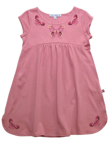 Enfant Terrible Mädchen Jersey-Kleid Schmetterlinge Bio-Baumwolle 1 Enfant Terrible Mädchen Jersey-Kleid Schmetterlinge Bio-Baumwolle