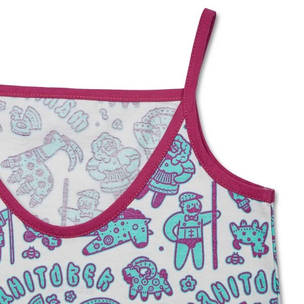 Manitober Kinder AOP Kleid (Bio-Baumwolle KbA) 2 Manitober Kinder AOP Kleid (Bio-Baumwolle KbA) – Bild 2