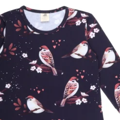 Walkiddy Sport Kleid Spatzen Dunkelblau