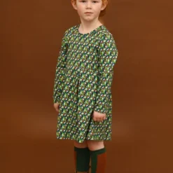 Lily Balou Kleid Grün Puzzle