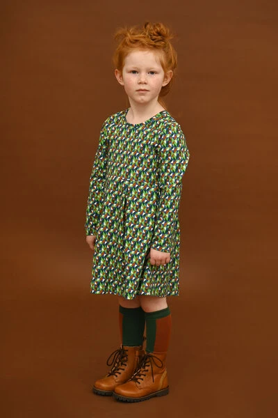 Lily Balou Kleid Grün Puzzle