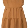 Mädchen Kurzarm-Kleid Leinen/Bio-Baumwolle