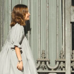 Babydoll-Kleid Kim Aus Weichem Lyocell, Grau, Puffärmel 9 Babydoll-Kleid Kim Aus Weichem Lyocell, Grau, Puffärmel -Günstiges Frau Look Geschäft large 205