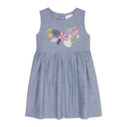 Sense Organics Mädchen Kleid Blumenstickerei Bio Baumwolle -Günstiges Frau Look Geschäft large 21