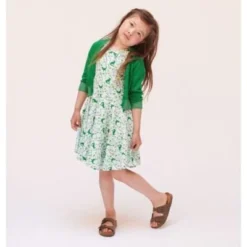 Lily Balou Kleid Dino Grün