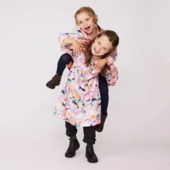 Kids Sweatshirt-Kleid "Dschungel" Rosa -Günstiges Frau Look Geschäft large 217