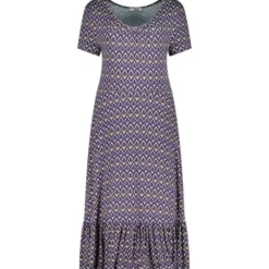 Jersey-Kleid Mit Minimal-Print | EcoVero -