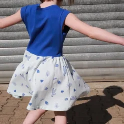 Kleid- KAIRO Aus 100% Biobaumwolle Mit Kaktusdruck 6 Kleid- KAIRO Aus 100% Biobaumwolle Mit Kaktusdruck -Günstiges Frau Look Geschäft large 30