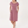 Slub-Jersey-Kleid Aus Bio-Baumwolle 