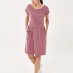 Slub-Jersey-Kleid Aus Bio-Baumwolle 