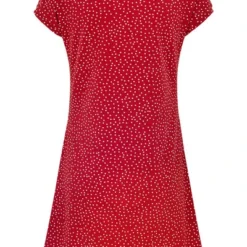 BIO Kleid - Kurzarm - Pünktchen - Rot/weiß