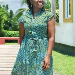 Bio Kleid - RETRO - Rings/Sankofa