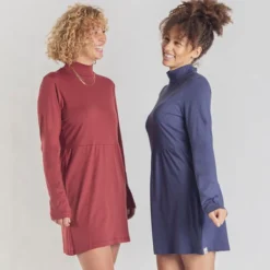 Damen Kleid Aus Bio-Baumwolle / Modal - Rokket -Günstiges Frau Look Geschäft large 357