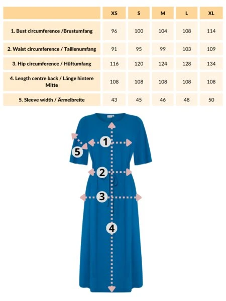 Nika | Lockeres Kleid Mit Schmetterlingsärmeln Und Gürtel 5 Nika | Lockeres Kleid Mit Schmetterlingsärmeln Und Gürtel – Bild 5
