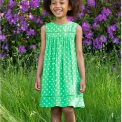 Baby Und Mädchen Kleid Blumen Bio-Baumwolle -Günstiges Frau Look Geschäft large 50