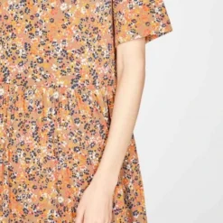 Thought Midi-Kleid ANTONIA Mit Blumenmuster Aus Bambus Und Bio-Baumwolle -Günstiges Frau Look Geschäft large 500