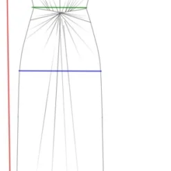 Langes Kleid Mit Taillenraffung -Günstiges Frau Look Geschäft large 554