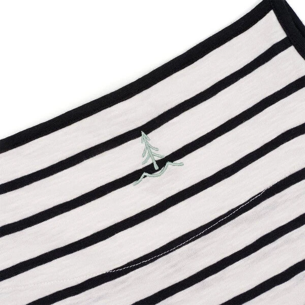 Easy-Stripe Kleid Naturweiss | Schwarz 5 Easy-Stripe Kleid Naturweiss | Schwarz – Bild 5