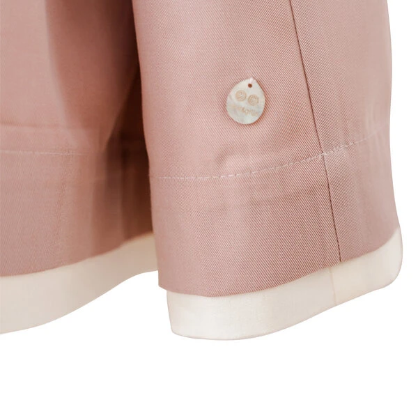 Babydoll-Kleid Icon Aus Weichem Lyocell, Altrosa, Puffärmel 3 Babydoll-Kleid Icon Aus Weichem Lyocell, Altrosa, Puffärmel – Bild 3