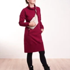 Shawl Hoody Kleid Rot 9 Shawl Hoody Kleid Rot -Günstiges Frau Look Geschäft large 625