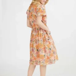 Das Kleid Vigga - GOTS Zertifiziert Aus 100% Bio-Baumwolle -Günstiges Frau Look Geschäft large 636