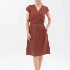 Kleid Aus Leinen Mit Bio-Baumwolle