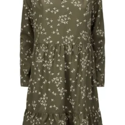 Kleid Mit Blätterprint | Juno Leaf Dress -Günstiges Frau Look Geschäft large 685