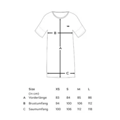 T-Shirt Kleid Aus Biobaumwolle -Günstiges Frau Look Geschäft large 694