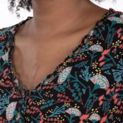 Kleid "Dilla" Aus Viskose (LENZING ECOVERO) D-1568 -Günstiges Frau Look Geschäft large 726