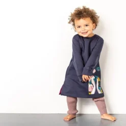 Sense Organics Kleid Pinguin Blau