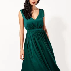 Kurzes Kleid, Midikleid Ausgestellt Viskose 9 Kurzes Kleid, Midikleid Ausgestellt Viskose -Günstiges Frau Look Geschäft large 764