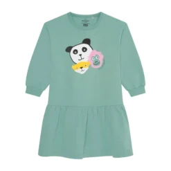 Kids Sweatshirt-Kleid "Tierfreunde" Türkis 9 Kids Sweatshirt-Kleid "Tierfreunde" Türkis -Günstiges Frau Look Geschäft large 95